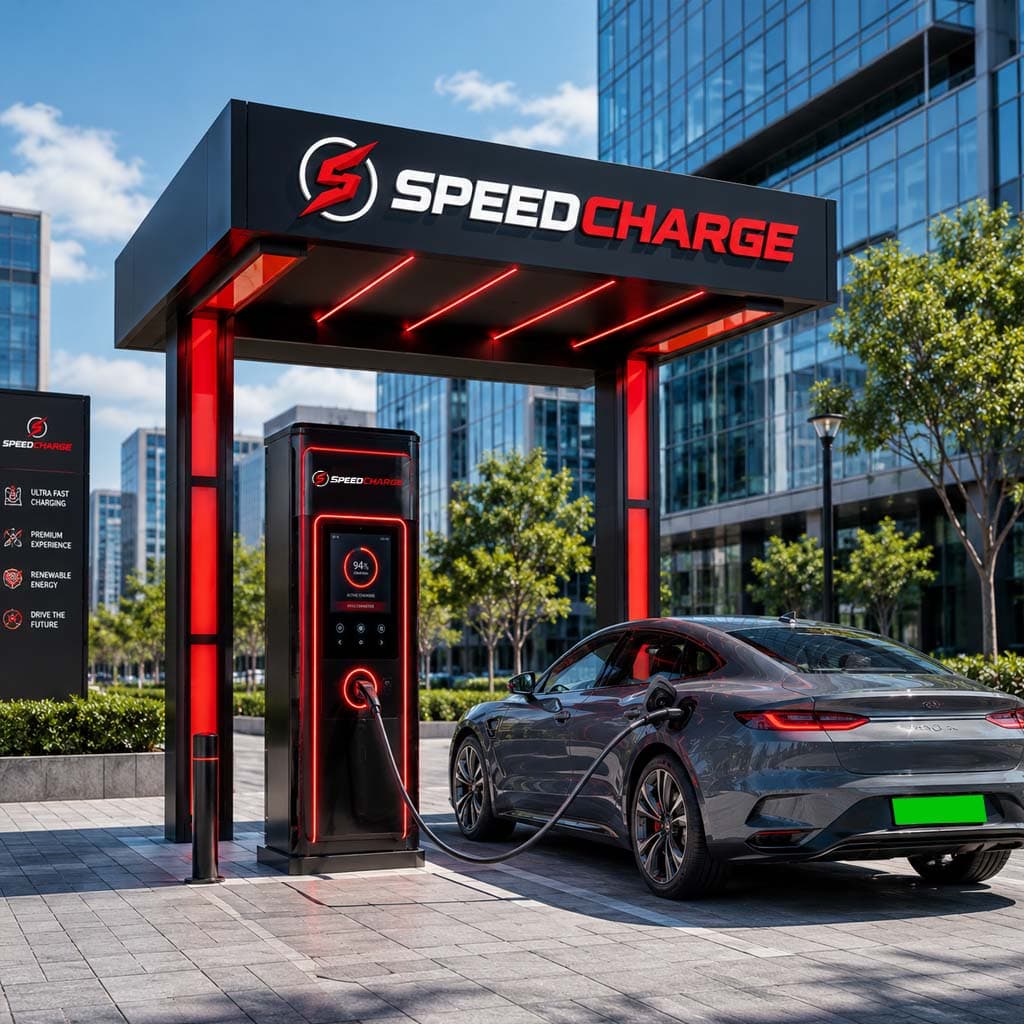 A SpeedCharge premium fast-charging unit